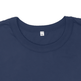 長袖防炎Tシャツ（切り替えステッチ）大きいサイズ　ネイビー　【ネコポス対応】
